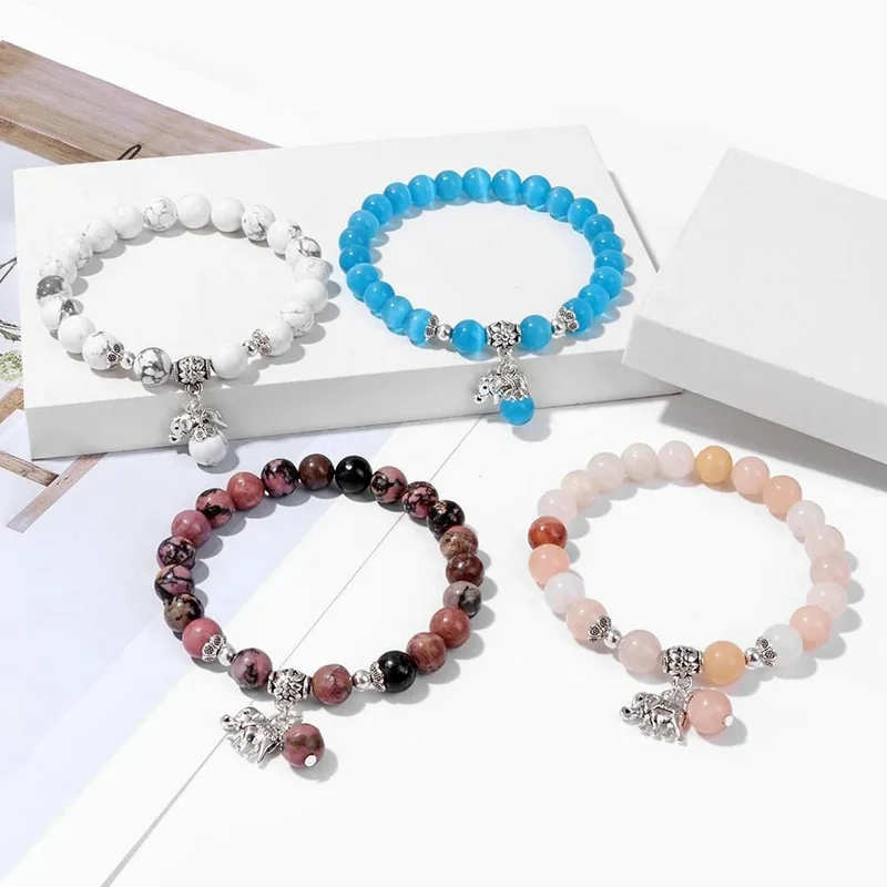 Bracelet Éléphant Perles