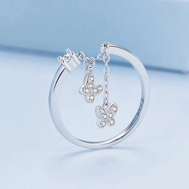 Bague Papillon en Breloque