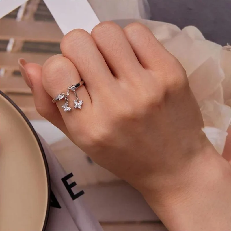 Bague Papillon en Breloque
