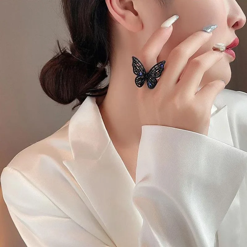 Bague Papillon Noir