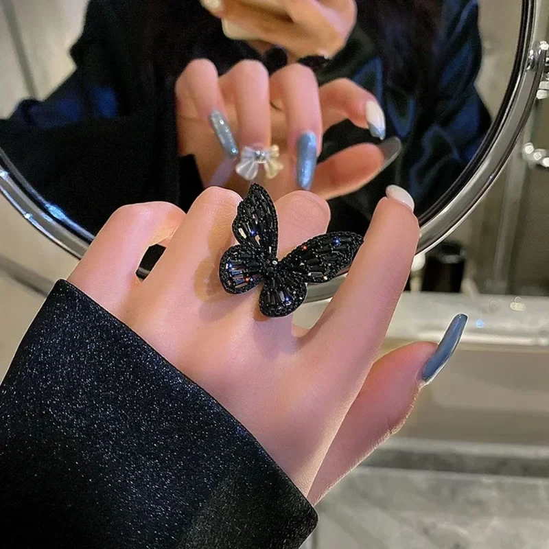 Bague Papillon Noir