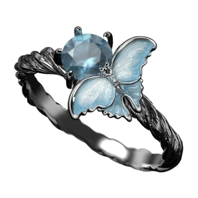 Bague Papillon Gothique