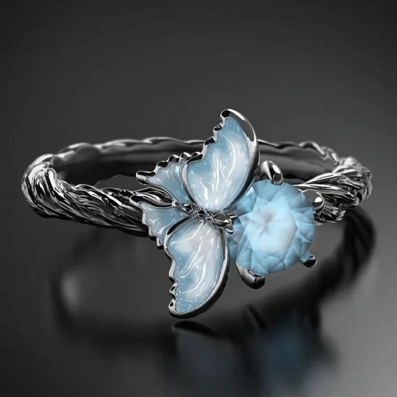 Bague Papillon Gothique