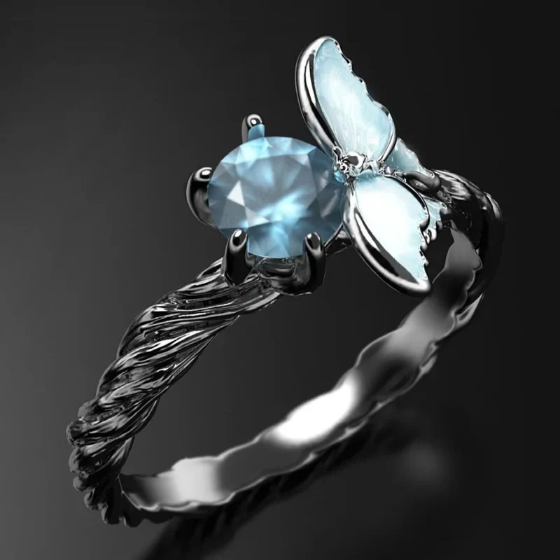 Bague Papillon Gothique