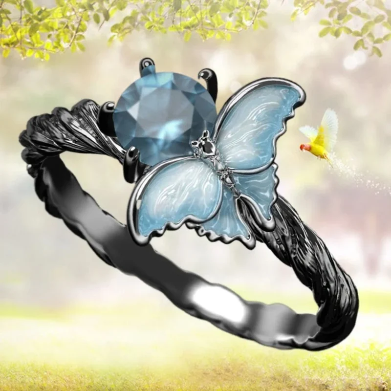 Bague Papillon Gothique