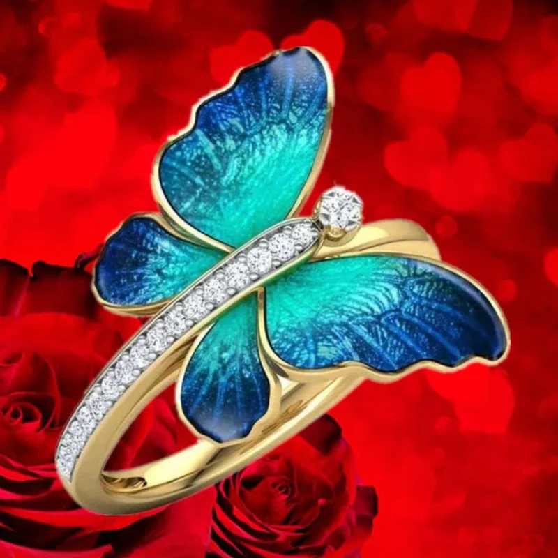 Bague Papillon Fiançailles