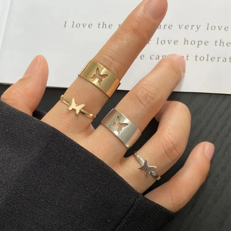 Double Bague Papillon