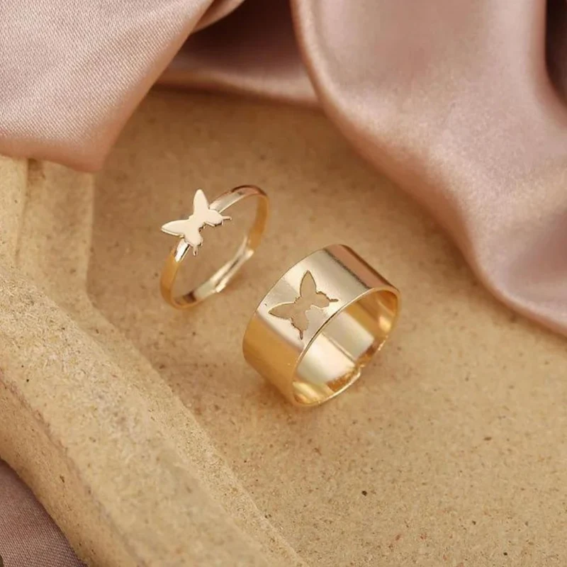 Double Bague Papillon