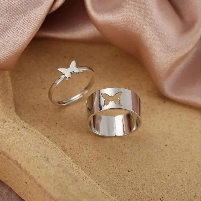 Double Bague Papillon