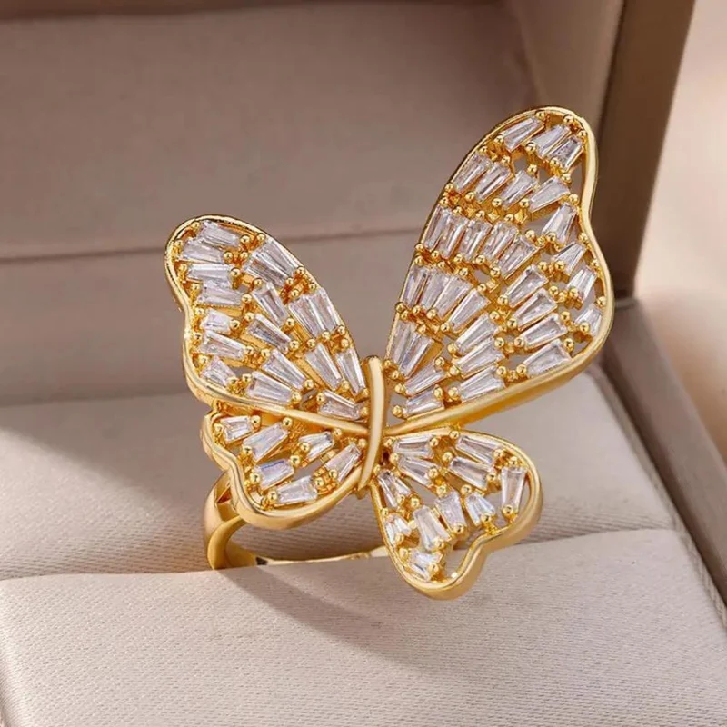 Bague Papillon Or Jaune