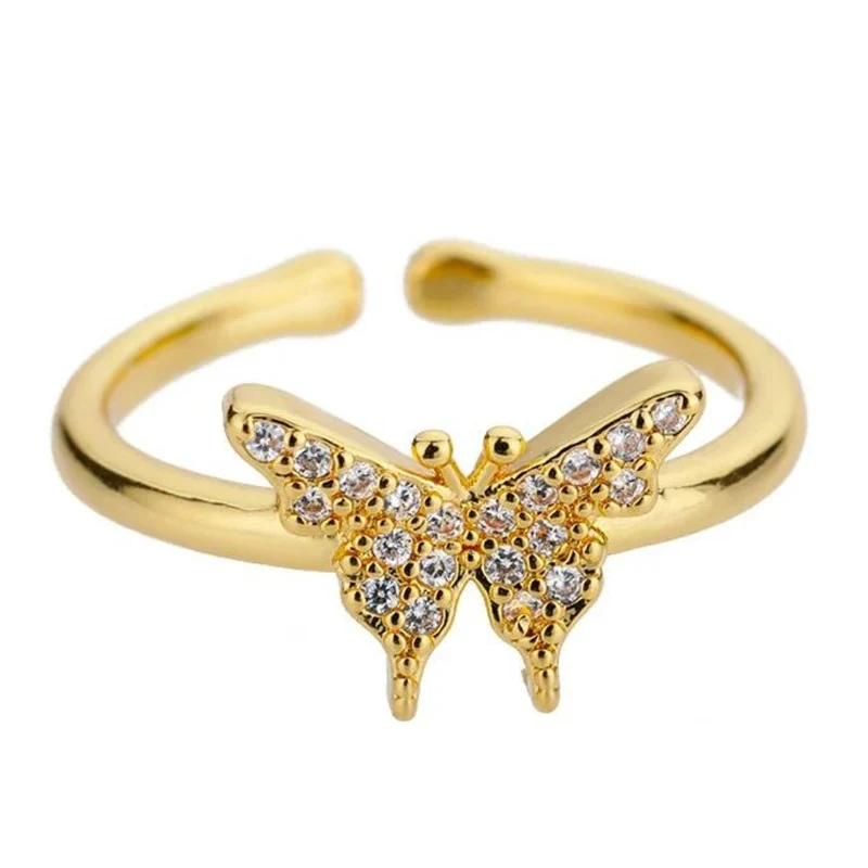 Bague Papillon Strass
