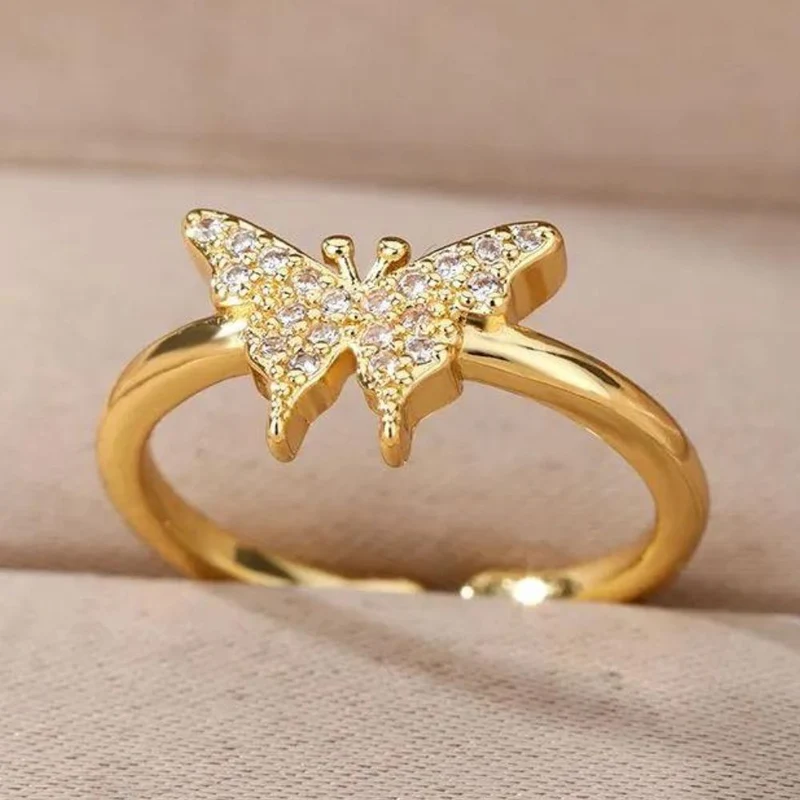 Bague Papillon Strass