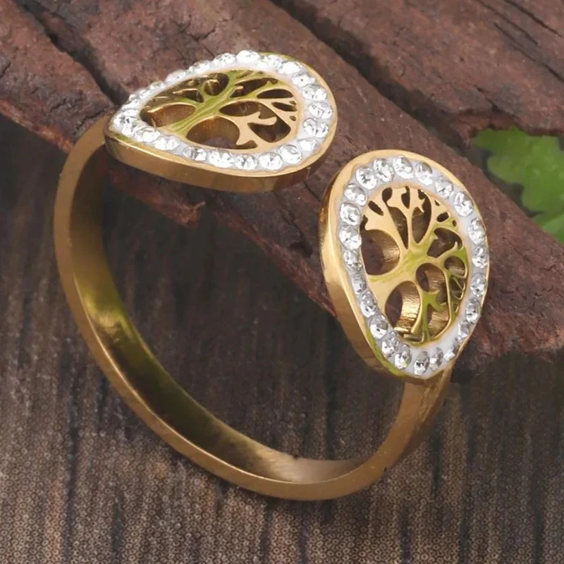 Bague Double Arbre de Vie