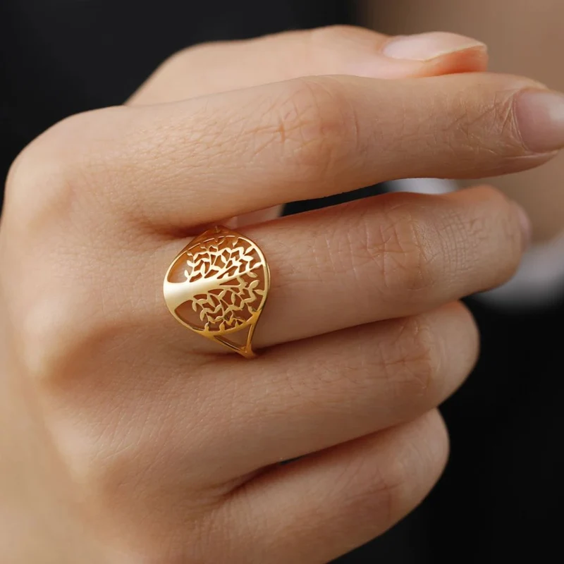 Bague Arbre de Vie Agate