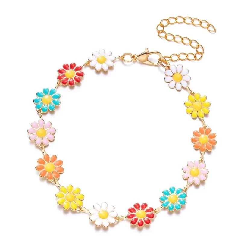 Bracelet Fleurs Couleurs