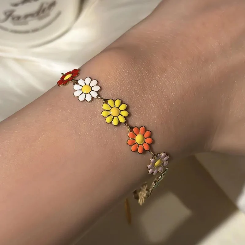 Bracelet Fleurs Couleurs