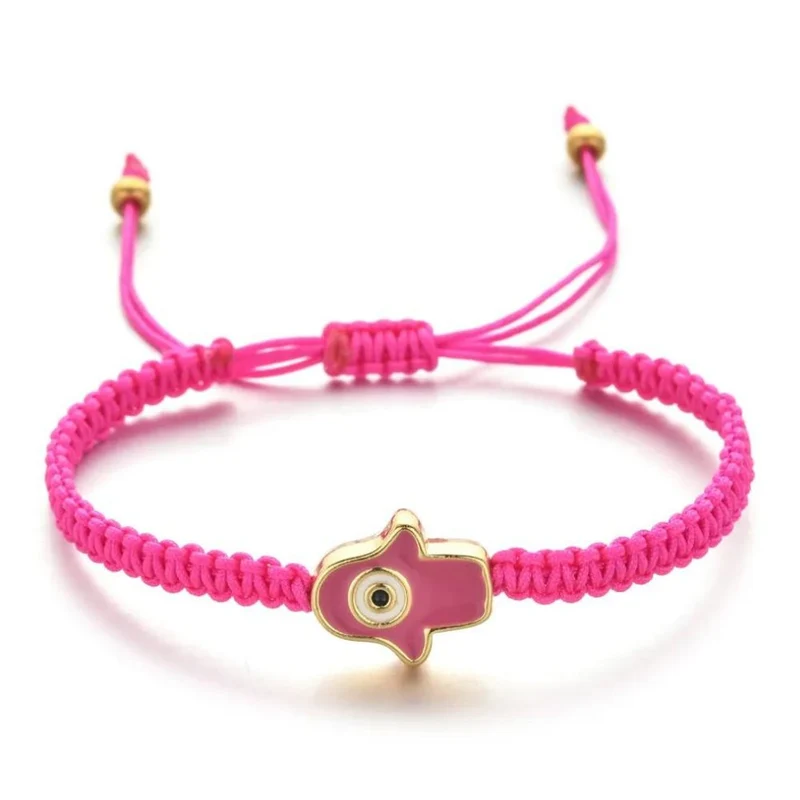 Bracelet Main de Fatma en Tissu