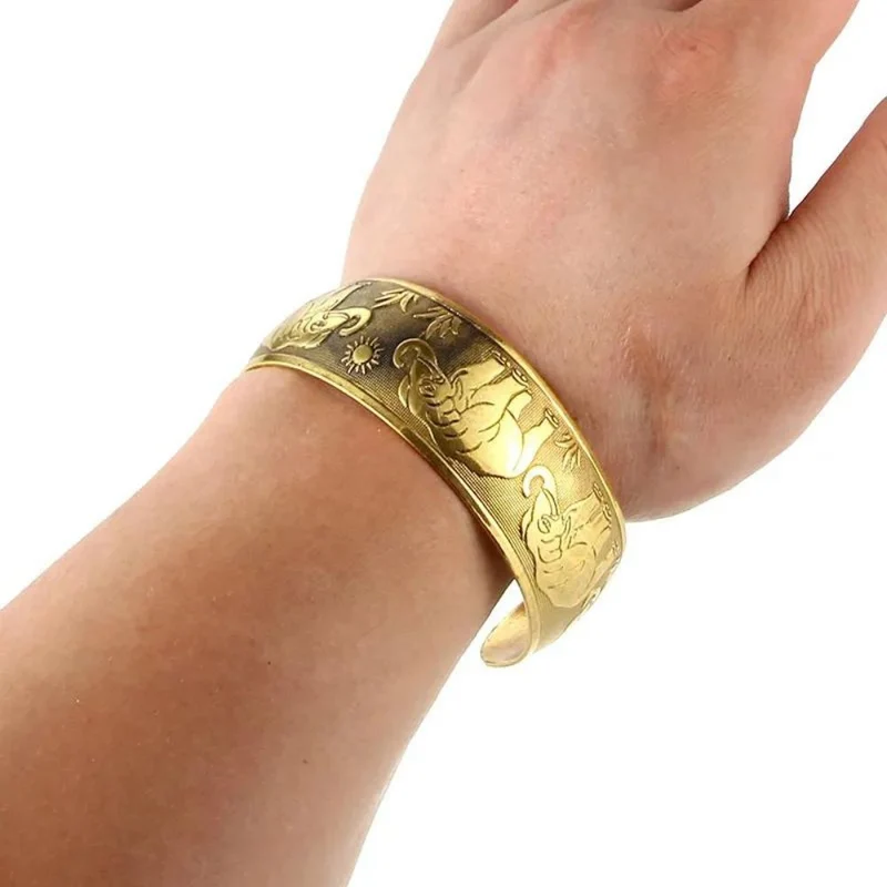 Bracelet Éléphant Jonc Or