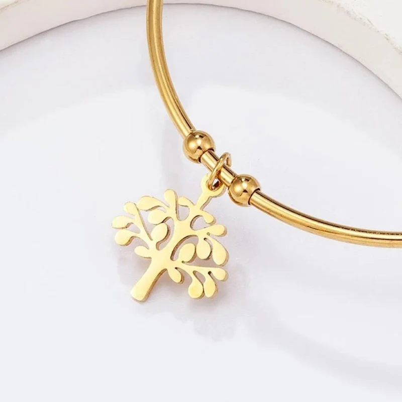 Bracelet Jonc avec Arbre de Vie