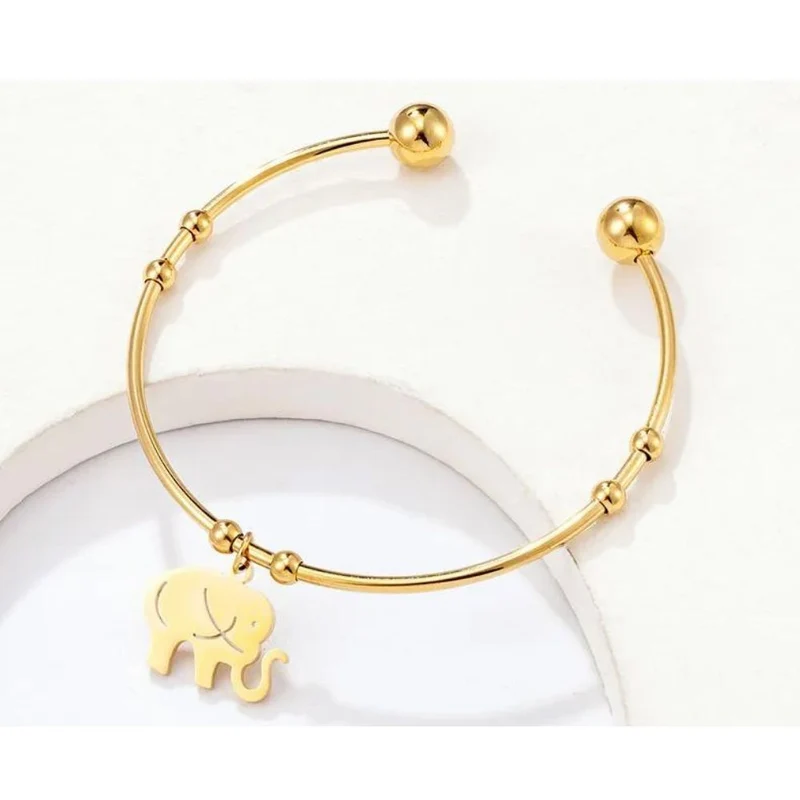 Bracelet Éléphant Jonc Fin