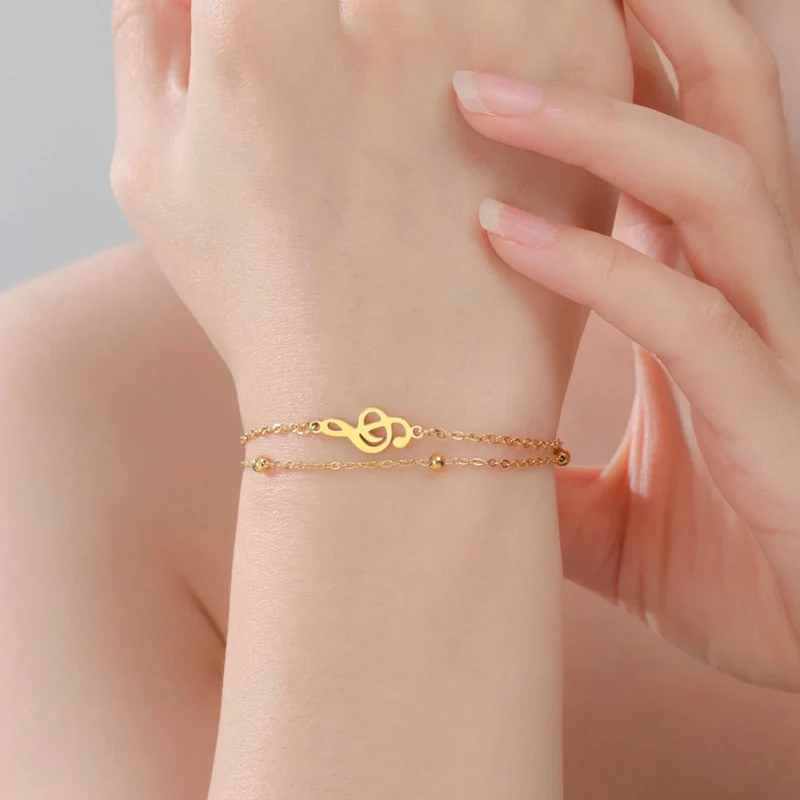 Bracelet Coeur Musique