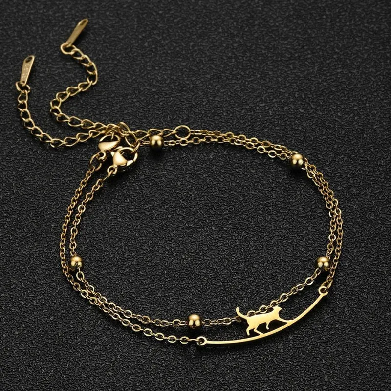 Bracelet Chat Nuit