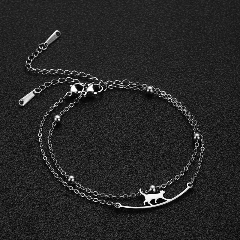 Bracelet Chat Nuit