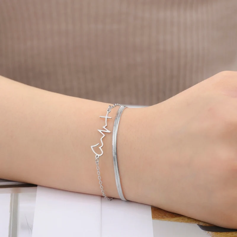 Bracelet Battement de Cœur Femme