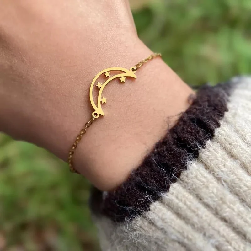 Bracelet Lune Étoile