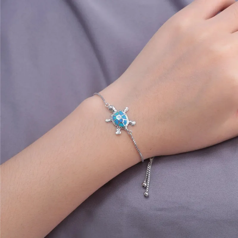 Bracelet Tortue Argent