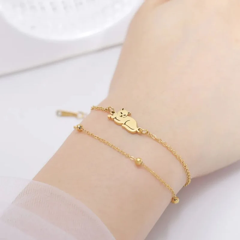 Bracelet Chat Allongé