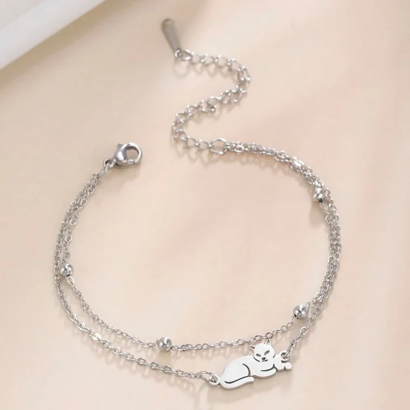 Bracelet Chat Allongé