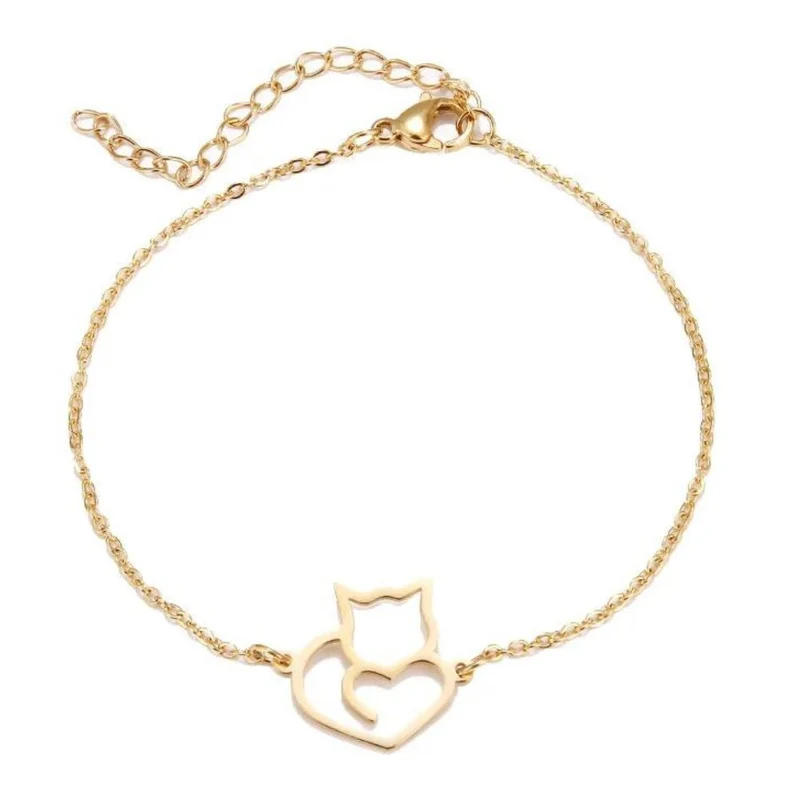 Bracelet Chat Coeur