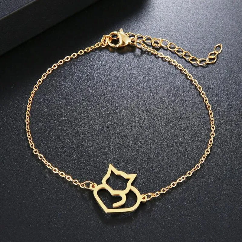 Bracelet Chat Coeur