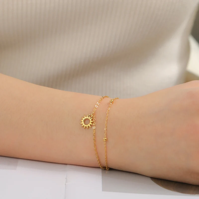 Bracelet Soleil Acier Inoxydable