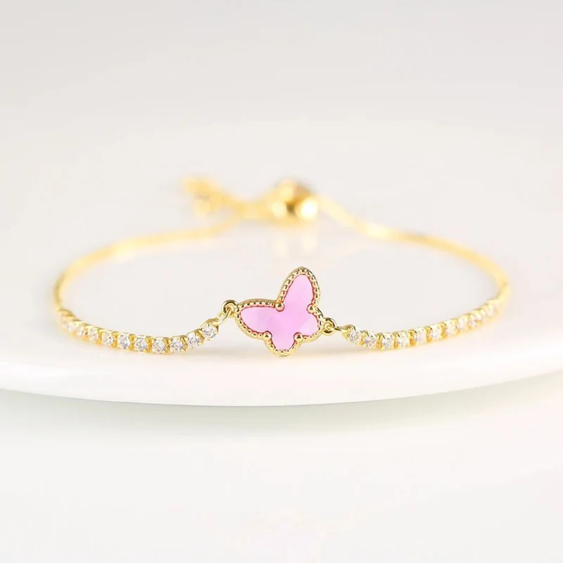 Bracelet Papillon Or Diamant