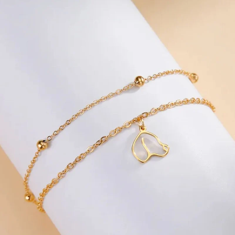 Petit Bracelet Tête de Chien