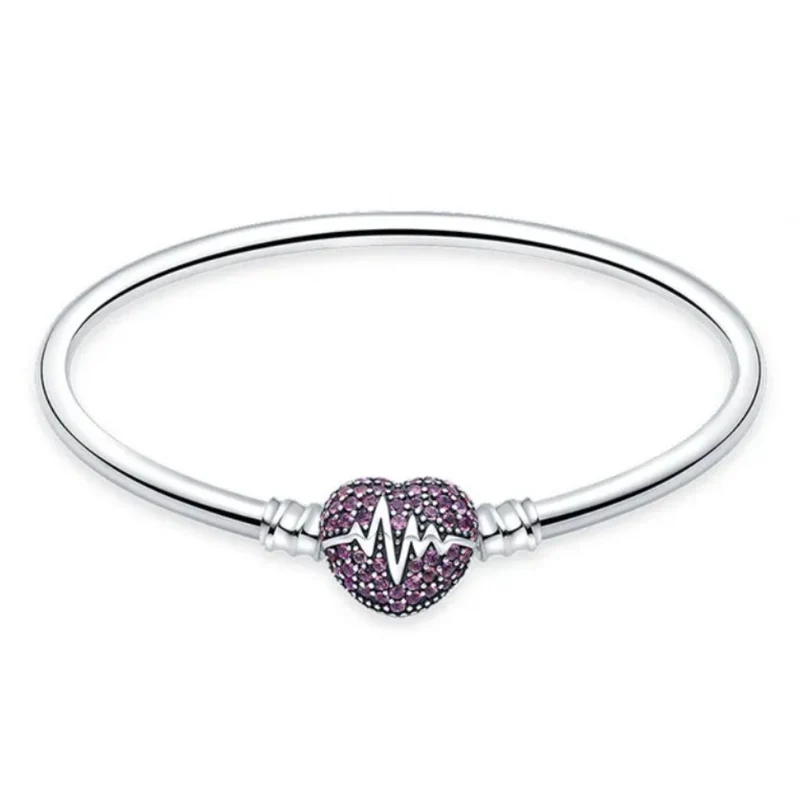Bracelet Rigide Coeur Battement