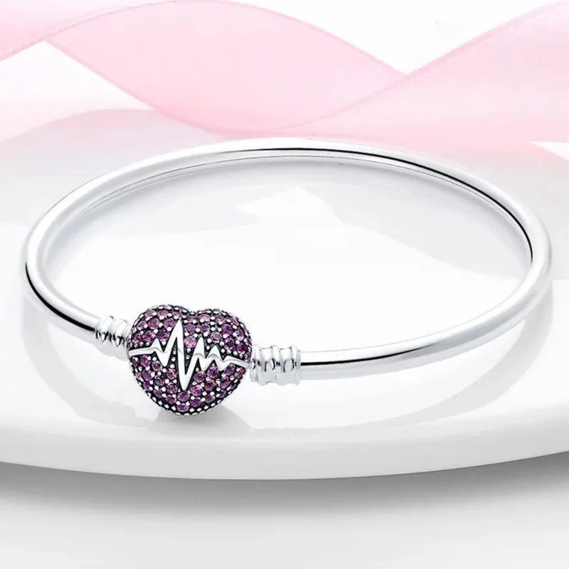 Bracelet Rigide Coeur Battement