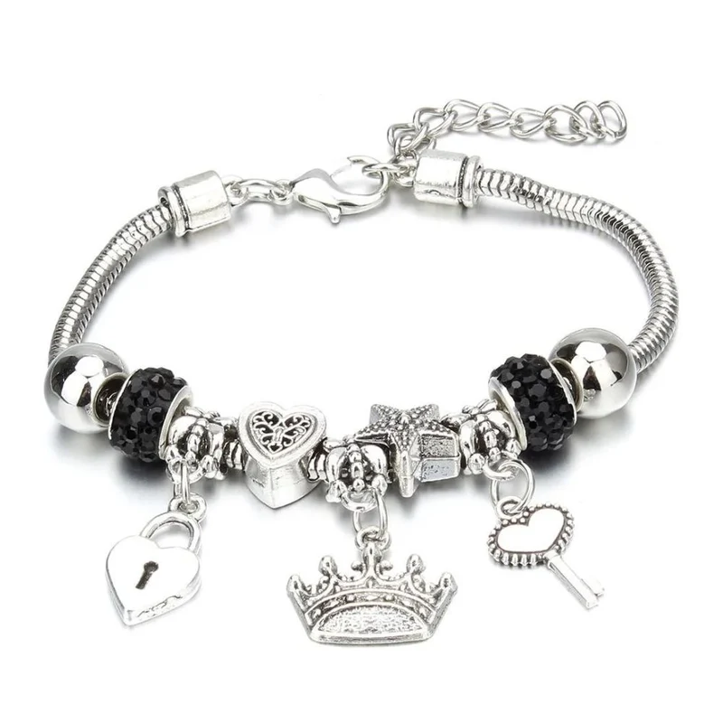 Bracelet Couronne Breloque