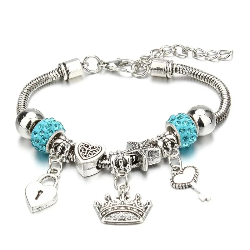 Bracelet Couronne Breloque