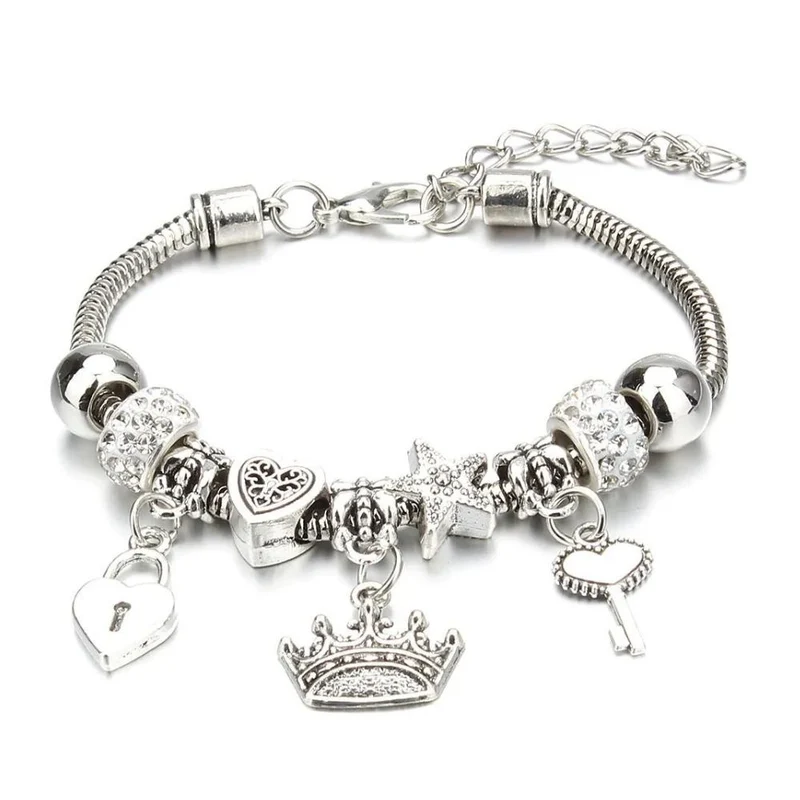 Bracelet Couronne Breloque