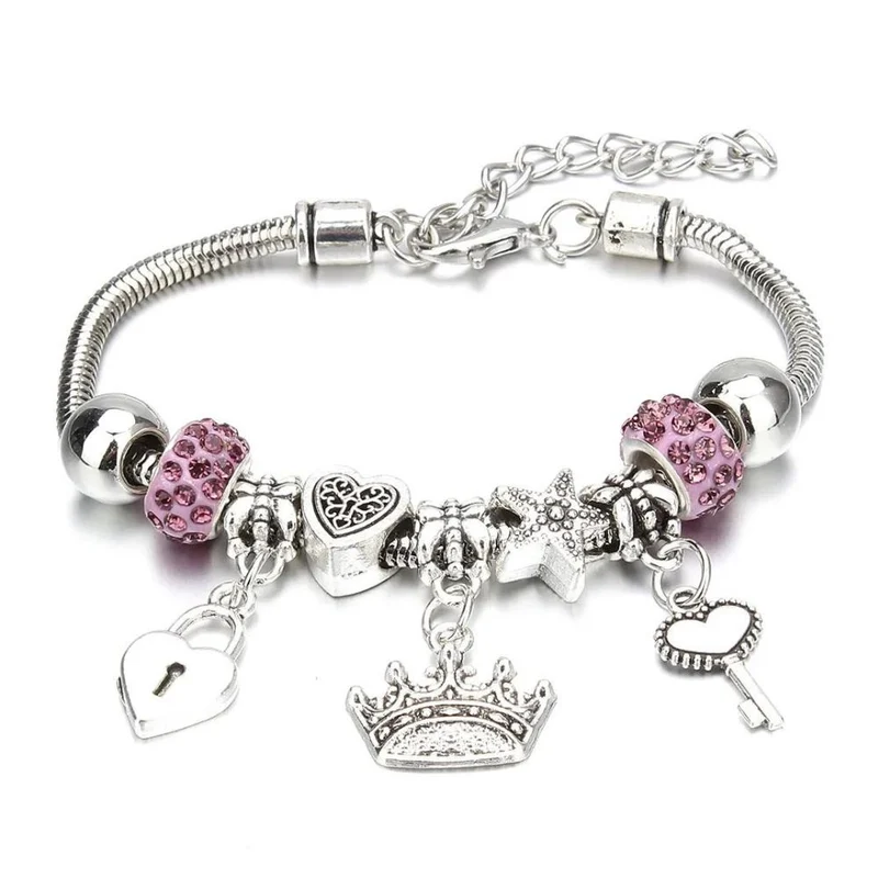 Bracelet Couronne Breloque