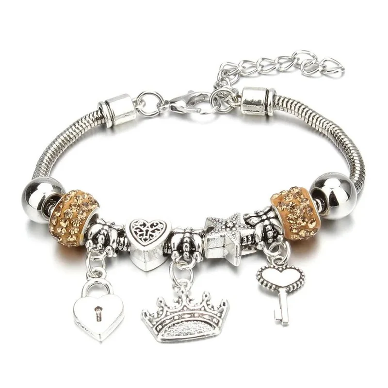 Bracelet Couronne Breloque