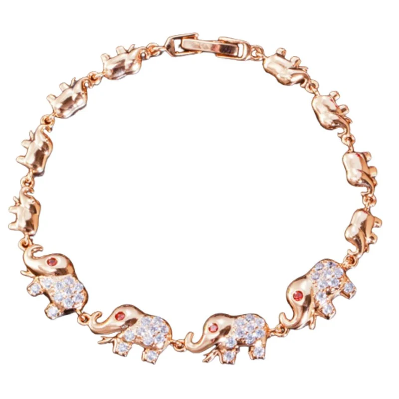 Bracelet Éléphant Rose
