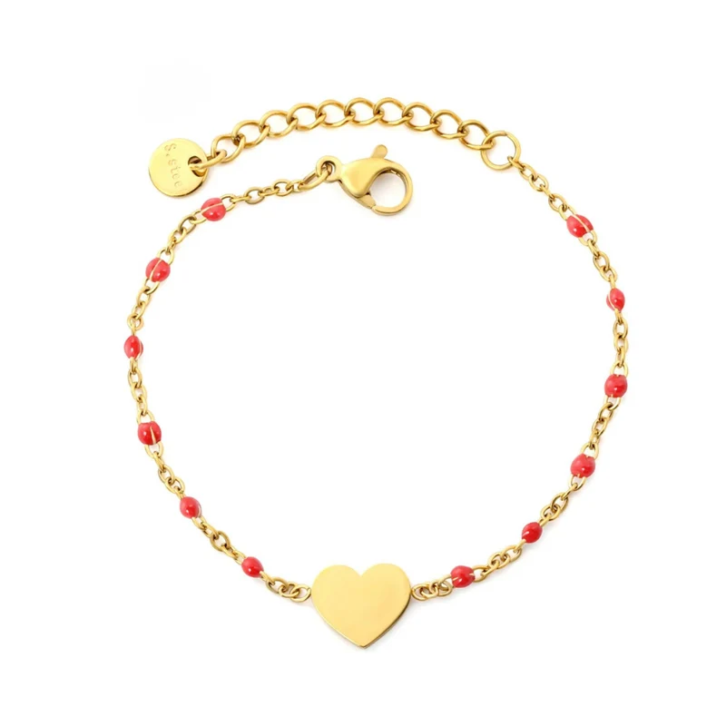 Bracelet Cœur Perles