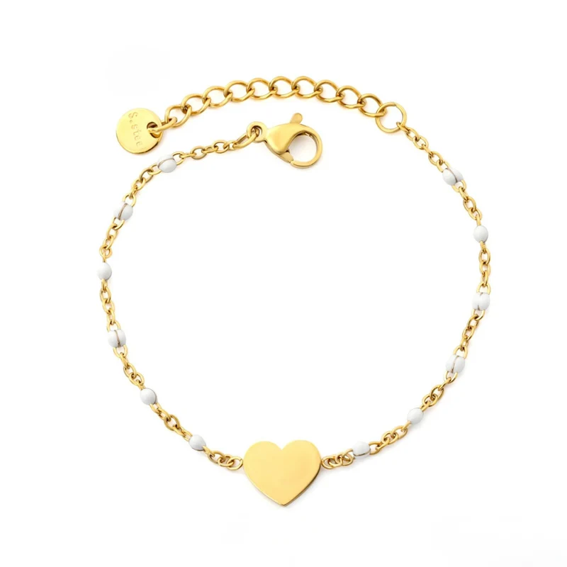 Bracelet Cœur Perles