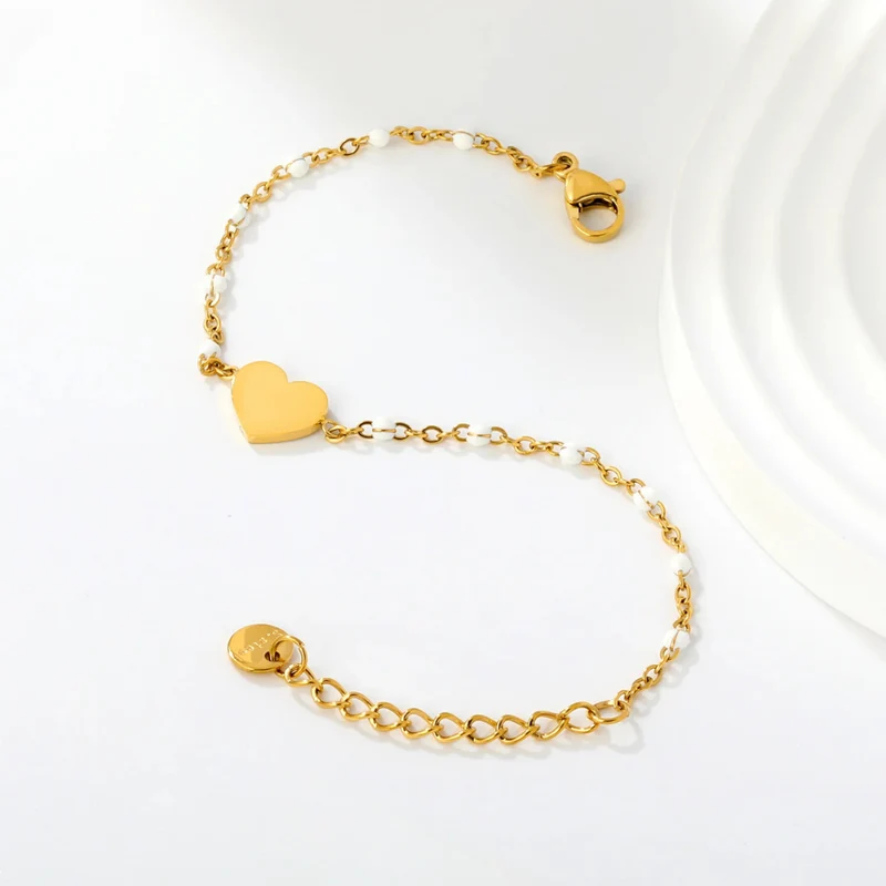 Bracelet Cœur Perles