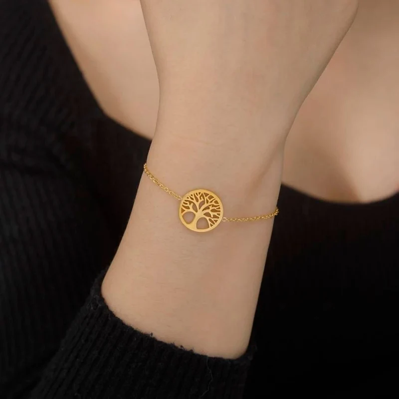 Bracelet Arbre de Vie Plaqué Or