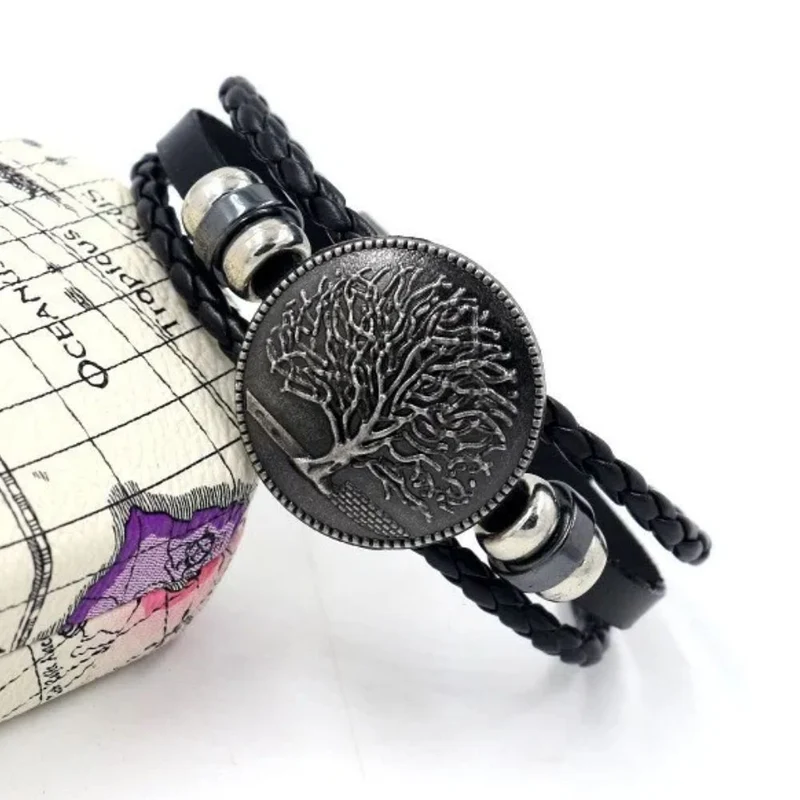 Bracelet Arbre de Vie Cuir Homme